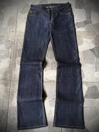 Vintage Louis Vuitton Boot cut Jeans Raw Indigo