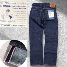 Unused Momotaro Jeans 0201 Discontinued Extra Dark 15.7oz Denim Jeans W30