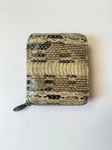 Helmut Lang 00’ snakeskin leather wallet
