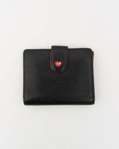 2019 MIU MIU Madras Forever Enamel Heart Compact Wallet
