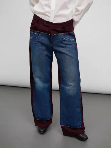 Gaultier Wool & Denim Trousers