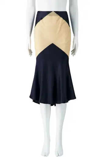 SS97 "LA POUPÉE" MESH PANEL MERMAID SKIRT