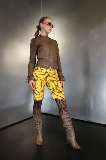 Vintage Dolce & Gabbana Banana Print Bermuda Shorts