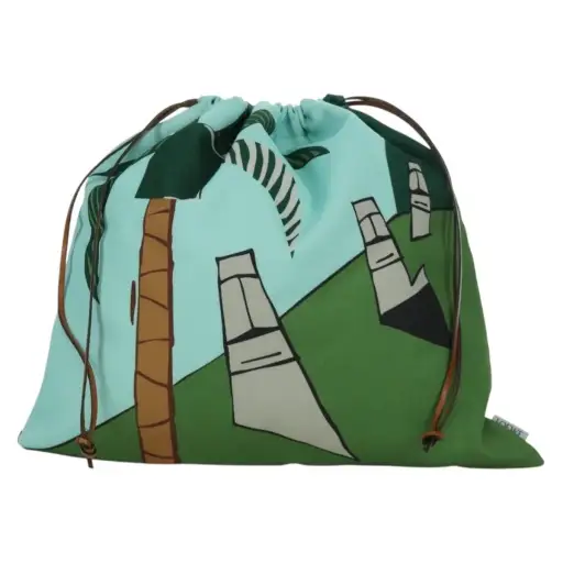 Loewe Paula Drawstring Printed Canvas Multicolour Canvas Clutche & Pouche Bag (Pre-Owned)