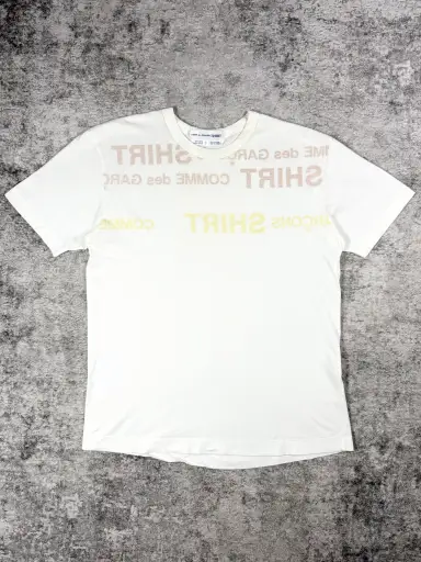2000s Comme Des Garçons Shirt Inside-Out Reverse Logo T shirt