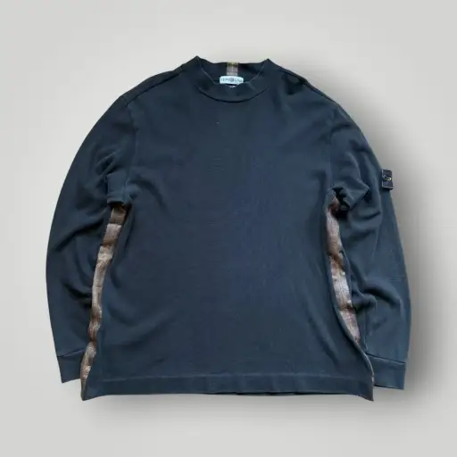 AW/04 Stone Island Silicone Edge Seam Mock Neck Jumper XXL