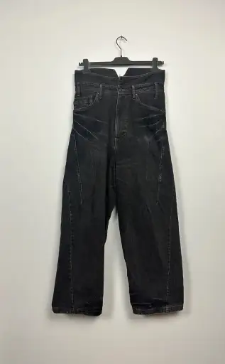 JULIUS FW17 NEUROMANTIKA 597PAM12-BL Denim Cummerbund Pants