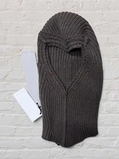 Rick Owen's Ribbed Knit Balaclava OS
