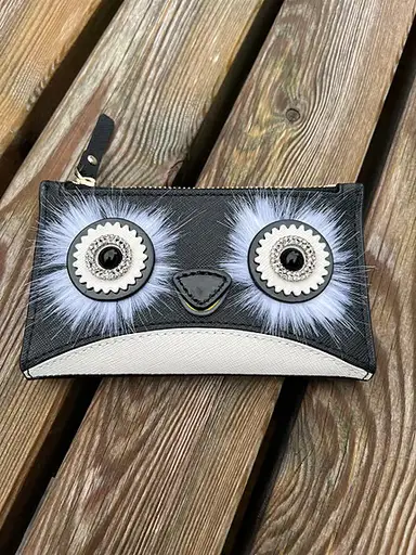 Kate Spade 🖤 Lekker og artig lommebok i skinn- med Penguin style
