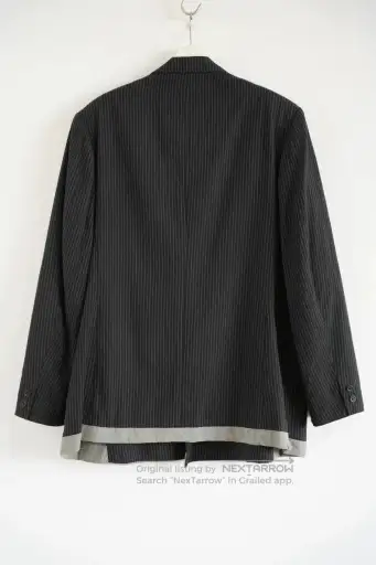 Yohji Yamamoto Houndstooth Stripe Blazer.