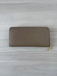 SAINT LAURENT 長財布 ラウンドファスナーYSL型押し 男女兼用