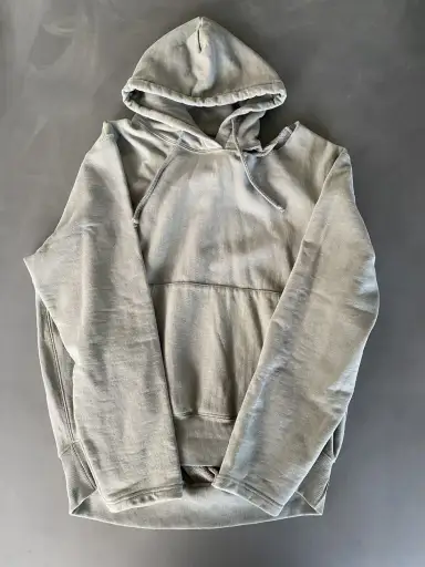 VETEMENTS SS17 - Gray Champion Shoulder Cutout Hoodie