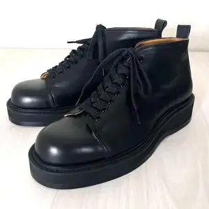 【極美品】Y's for men　デミブーツ　厚底　レザー　ヨウジヤマモト　5