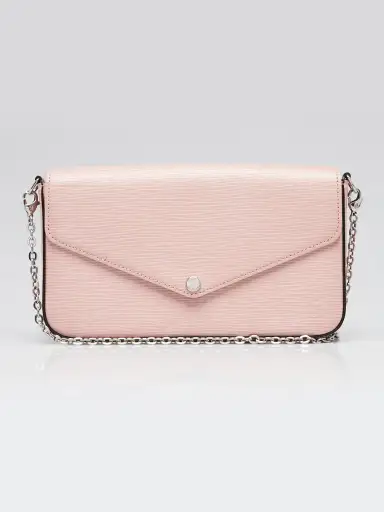 Louis Vuitton Rose Ballerine Epi Leather Felicie Pochette Bag