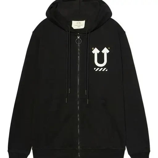 OFF-WHITE c/o VIRGIL ABLOH × UNDERCOVER SKELETON RVRS ZIP HOODIE