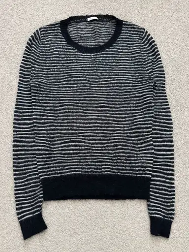 AW07 Dior Homme by Hedi Slimane Mohair Striped Sweater