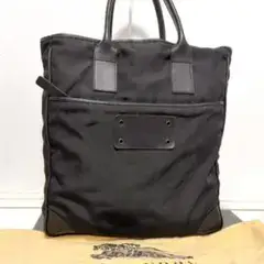 《美品》Burberry(バーバリー) トートバッグ ナイロン ブラック