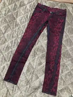 coral roen レッドレオパード パンツ　サイズ36