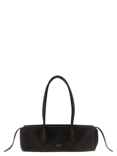 Brown Calfskin Shoulder Bag