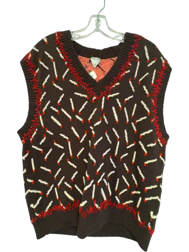 Men's Bottega Veneta Brown Wool Size L Vest