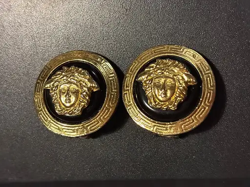 Gianni Versace, iconic Medusa,  vintage clip-on øreringe