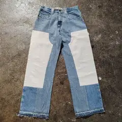 KARTIK RESEARCH REMADE rkivecity VINTAGE QUILT DOBLE KNEE ブルー w32 カルティックリサーチ