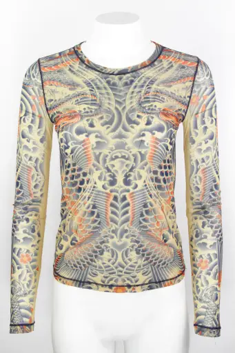 Vintage Jean Paul Gaultier Y2k Mesh Top - S