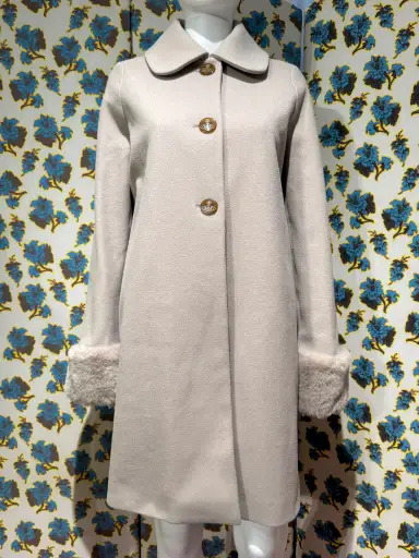 Vivienne Westwood Lilac Fur Trim Coat