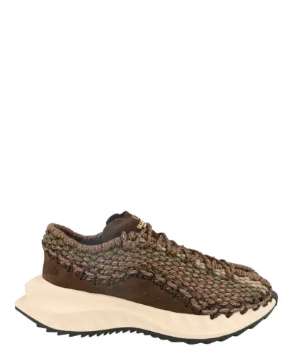 VLogo Suede Crochet Low-Top Sneakers