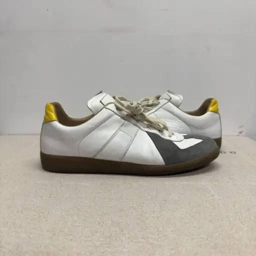 Maison Margiela Replica GAT White Neon Green Grey Sneakers