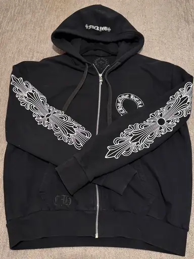 chrome hearts zip up