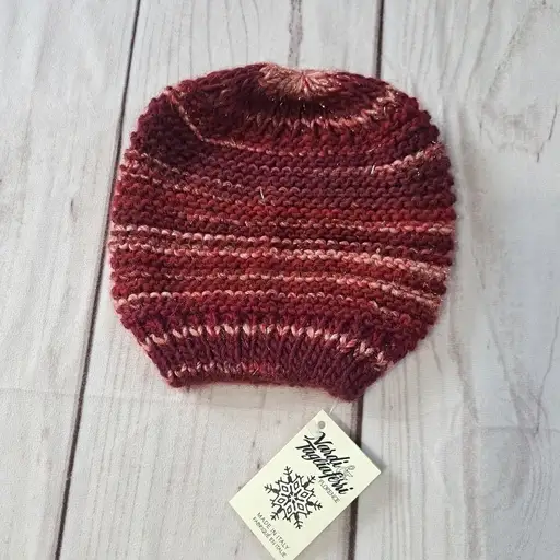 Nardi & Tagliaferri Hat Beanie Red Wool Blend