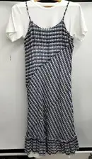 COMME des Garcons RC-O024 Women's One Piece Dress Size S White Blue