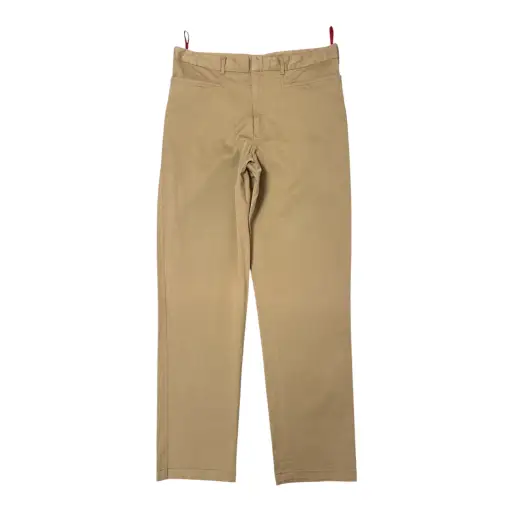VINTAGE PRADA ARCHIVE BEIGE RED TAP MINIMALIST CHINO TROUSERS