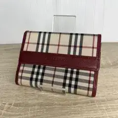 美品 Burberry バーバリー　三つ折り財布 財布