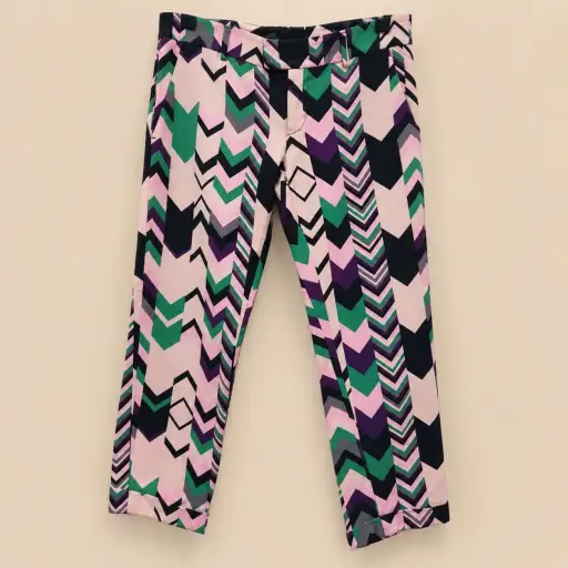 Missoni šarene pantalone sa geometrijskim cik-cak dezenom