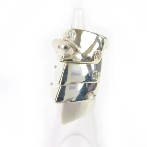 Armor Band Ring Sterling Silver Small