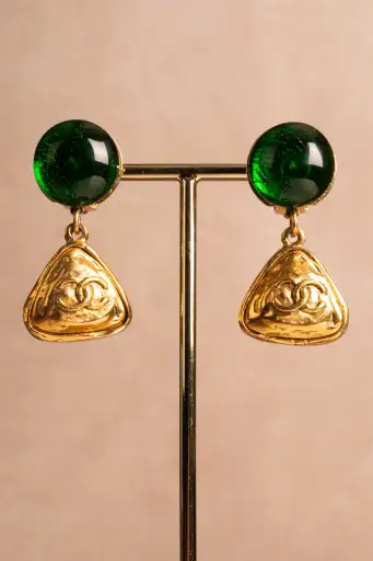 Boucles d'oreilles Chanel par Karl Lagerfeld Automne 1990