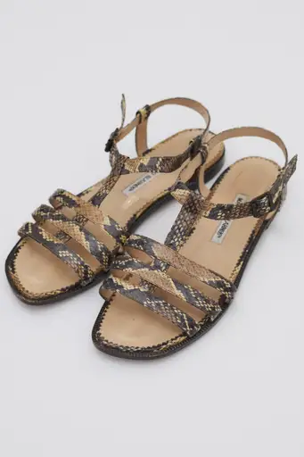 Manolo Blahnik Snake Sandals