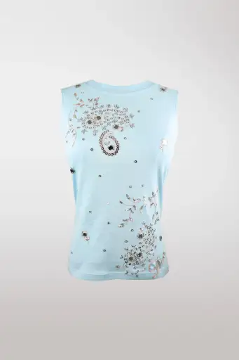 Christian Dior by Galliano Embellished Sequin Sleeveless Top