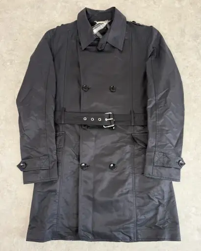 2010s Dolce & Gabbana Navy Cargo Trench Coat