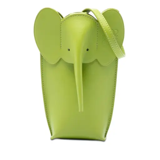 Elephant Pocket Crossbody Bag Leather