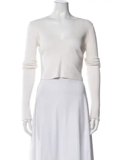V-Neck Long Sleeve Top