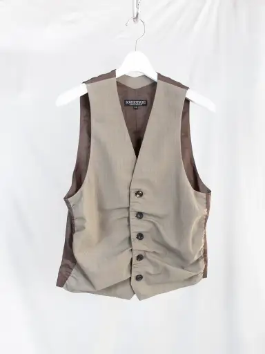 Soshiotsuki SS26 Ruched Effect Vest