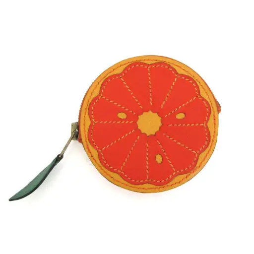 Hermes Orange Tutti Fruitti Orange Slice Coin Purse