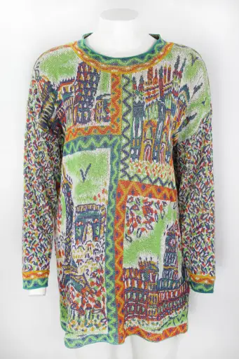 Vintage Oversized Missoni Paris, London, Milan and Rome Sweater - M