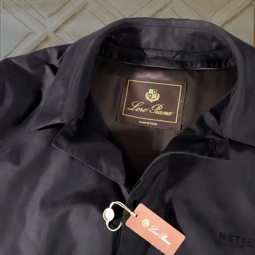 Loro Piana Storm System Jacket Mens XXXL Black Twenty K Rain Wind Coat NEW NWT