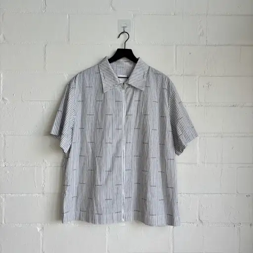 Givenchy Monogram White Zip Up Shirt
