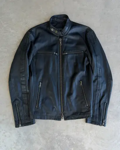 Burberry Black Label Lightweight Leather Jacket – M