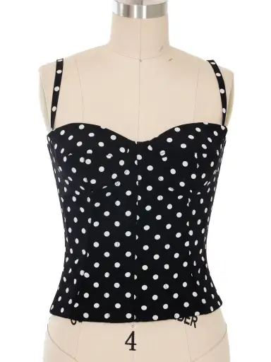 Dolce & Gabbana Polka Dot Bustier Top